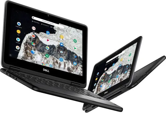 Alt view image 20 of 20 - Dell Chromebook 11 3000 3100 11.6" Rugged Chromebook - HD - 1366 x 768 - Intel Celeron N4020 Dual-core (2 Core) - 4 GB RAM - 16 GB Flash Memory - Chrome OS - English (US) Keyboard - 14 Hour Batte