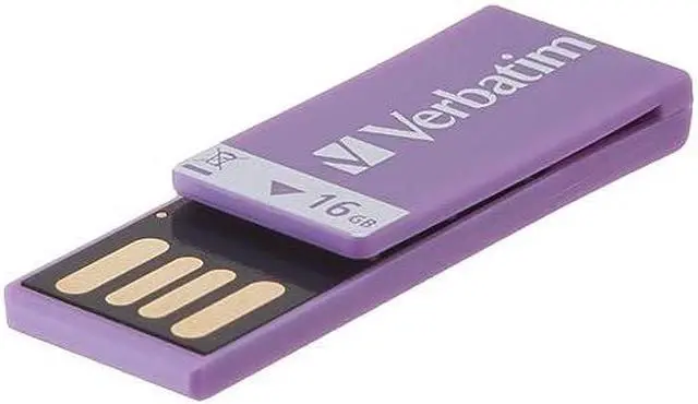 Alt view image 11 of 11 - Verbatim Clip-it USB Drive 16GB White - 16 GB - USB 2.0 - White - 1/Pack