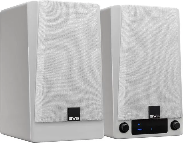 Alt view image 5 of 8 - SVS Prime Wireless Pro Powered Speaker System with Chromecast and Airplay 2 - Pair (White Gloss)