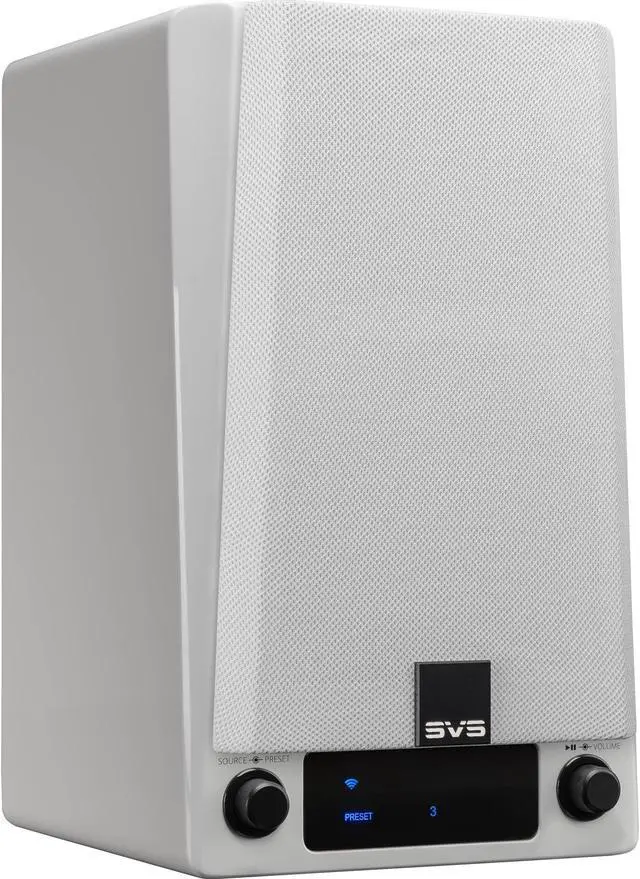 Alt view image 8 of 8 - SVS Prime Wireless Pro Powered Speaker System with Chromecast and Airplay 2 - Pair (White Gloss)