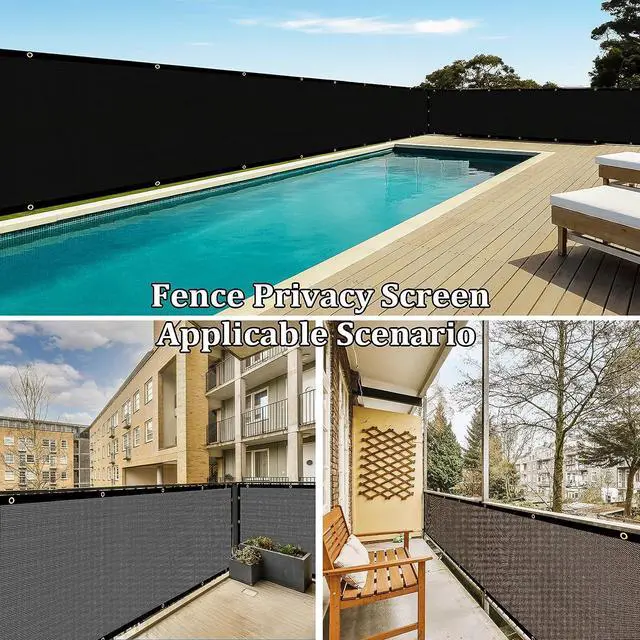 Alt view image 5 of 5 - Shade&Beyond 4' X 50' Fence Privacy Screen Heavy Duty 170 GSM Fencing Mesh Shade Net Cover for Wall Garden Back Yard Outdoor Home Decoration, Black