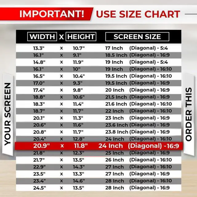 Alt view image 3 of 7 - 24 Inch 16:9 [2 Pack] Computer Privacy Screen Filter for Monitor - Privacy Shield and Anti-Glare Protector