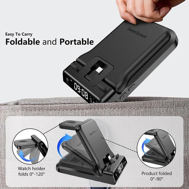 Alt view image 6 of 7 - 3 in 1 Charging Station for Google Pixel Watch 1 Only, 25W Fast Type-C Wired Charger Stand for Google Pixel 8 Pro/8/Fold/7A/7/7 Pro/6/6 Pro/6A/5/5A/4A, Pixel Buds Pro/Buds A-Series