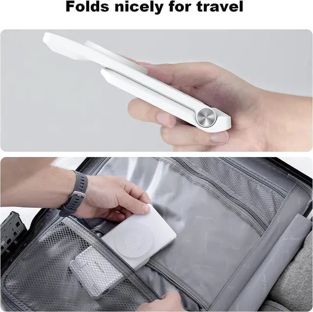 Alt view image 4 of 7 - Nillkin Charger Stand for Garmin Watch Instinct Fenix 7/7S Forerunner 245/745/945 Vivoactive, 3 in 1 Portable & Foldable Magsafe Wireless Charging Station for iPhone 16 15 14 13 12 & AirPods 2/3/Pro