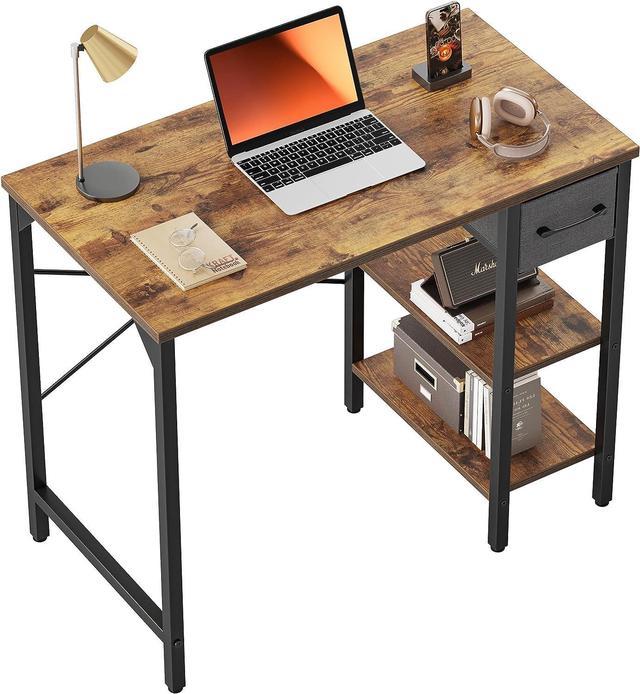 BANTI Small Computer Desk With Drawers, 35 Inch Home Office