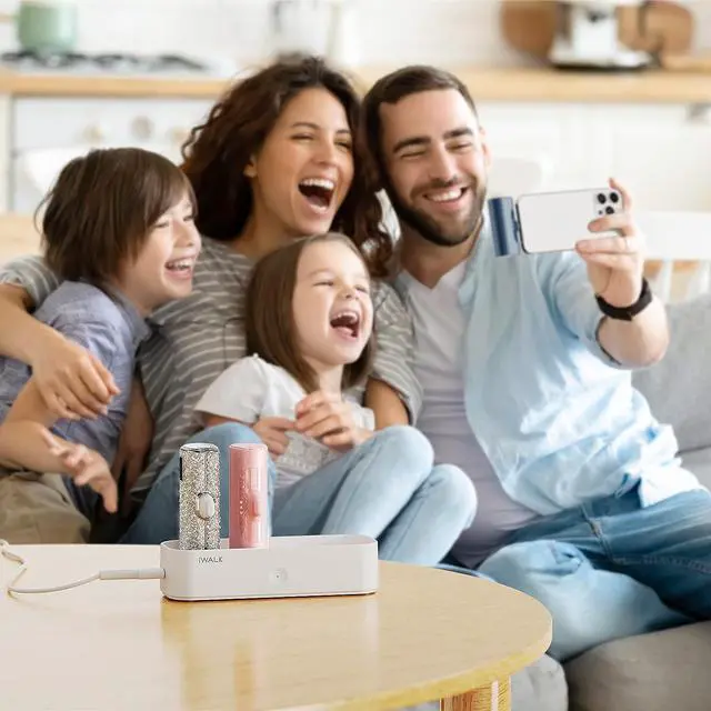 Alt view image 6 of 6 - iWALK Charger Station for Portable Charger 3350mAh,4500mAh,4800mAh Power Bank for iPhone Charging Station Multiple USB-C Family-Sized Charger Station for Home(Station Only), White