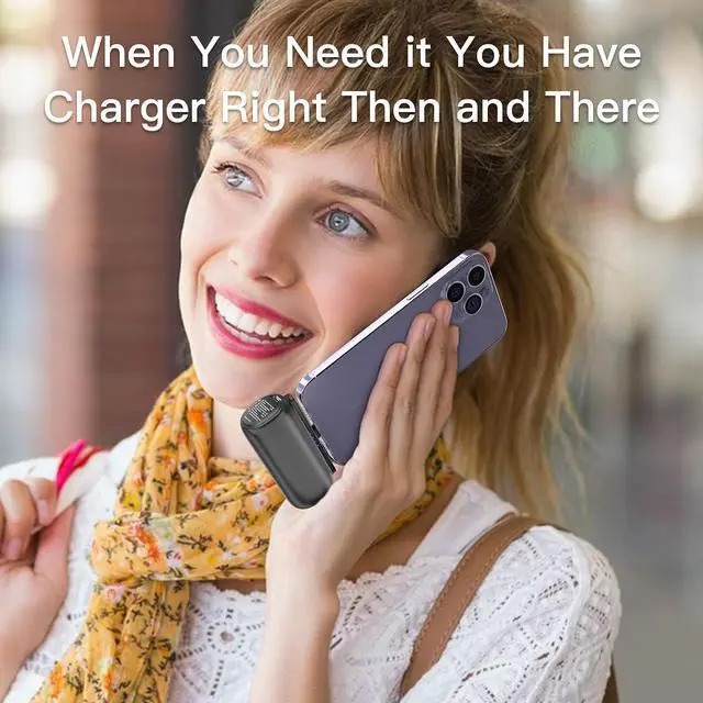 Alt view image 6 of 6 - Power Bank for iPhone (2pack), Upgraded 5500mAh Portable Charger iPhone Fast Charging, Ultra-Compact Cordless iPhone Battery Pack, Portable Charger for iPhone 14/14 Pro Max/13/13 Pro/12/11 etc
