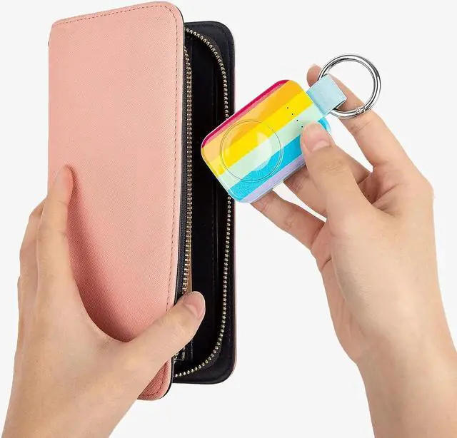 Alt view image 4 of 7 - i.VALUX Portable Charger for Apple Watch Series 8, Wireless iwatch Charger 1000mAh Key Chain Power Bank, Cute Smartwatch Charging Dock for Apple Watch SE Ultra Series 9/8/7/6/5/4/3 When Travel