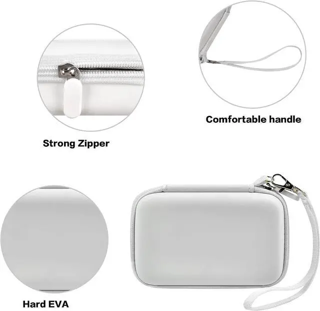 Alt view image 3 of 7 - Travel Case for UCOMX for Nano/for Iseyyox/for LISEN/for RTOPS 3 in 1 Wireless Charger, Foldable Magnetic Charging Station Storage Holder Bag for Fast Charge Pad Cable and Adapter, White-Box Only