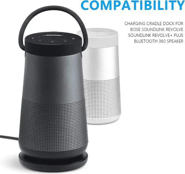 Alt view image 4 of 5 - Charging Cradle Charger for Bose Soundlink Revolve, Charging Cradle for Bose Soundlink Revolve/Soundlink Revolve+ (Series II) Revolve Plus/Plus 2 Speaker Charging Dock Replacement Charger Base