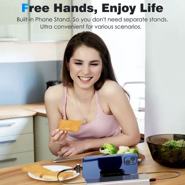 Alt view image 7 of 7 - Multi Charging Cable 4.5A 4Ft/2Pack Multi Chargers for All Devices 3 in 1 Retractable Car Cable Fast Charging USB C Cord with Type C/Micro USB Port for  S24 iPhone 16 15 PS Tablets & More