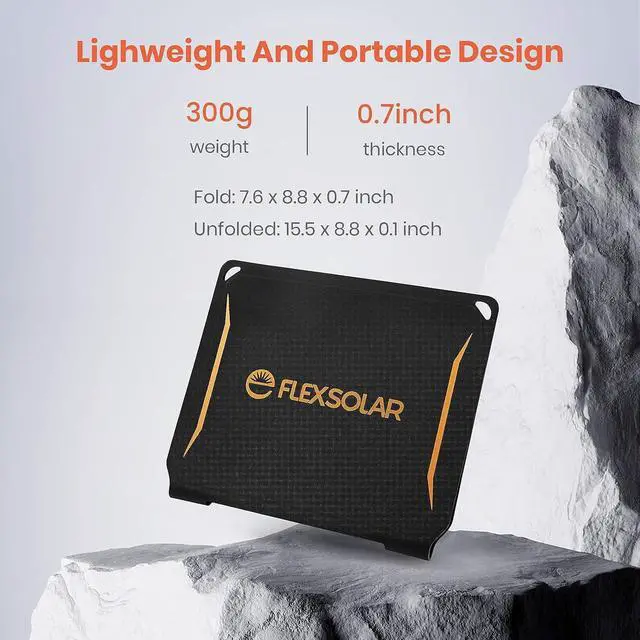Alt view image 5 of 7 - 10W Portable Solar Panel 5V 2A(Max) Foldable Solar Charger,IP67 Waterproof Monocrystalline Silicon Cells with USB Port Compatible with Cell Phones,Mini Fans for Outdoor Camping,Backpacking,Hiking