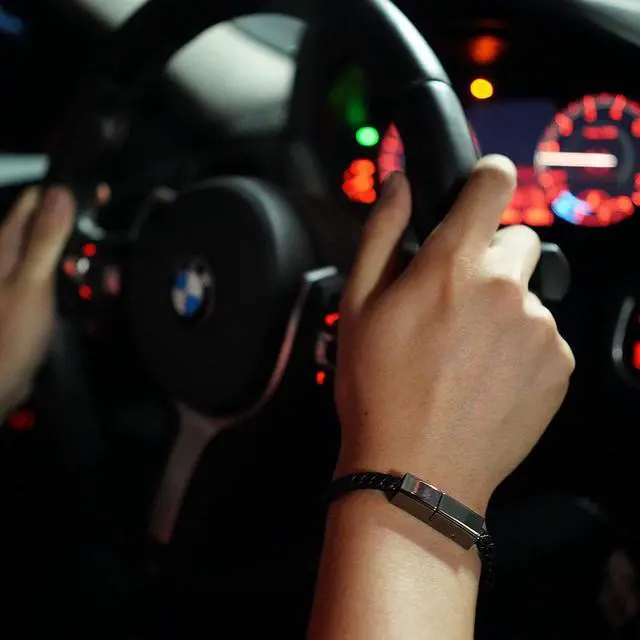 Alt view image 6 of 6 - Leather Bracelet Charger USB Charging Cable Braided Cords USB Portable Travel Charger for Mens Womens Compatible with iPhone 14/13/12/11 pro XS MAX (for iPhone, L(8'85''))