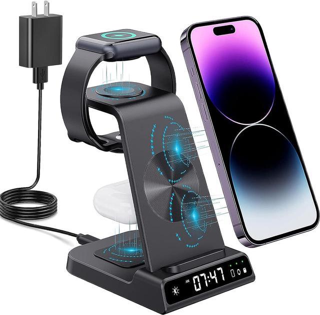 Updated Watch Charger Magnetic Cable for iWatch SE/6/5/4/3/2/1,3 in 1  Wireless Charging Cable Compatible with Apple Watch Series SE/6/5/4/3/2/1  and iPhone 11/11 Pro/11 Pro Max/XR/XS/XS Max/X/8/7/6 