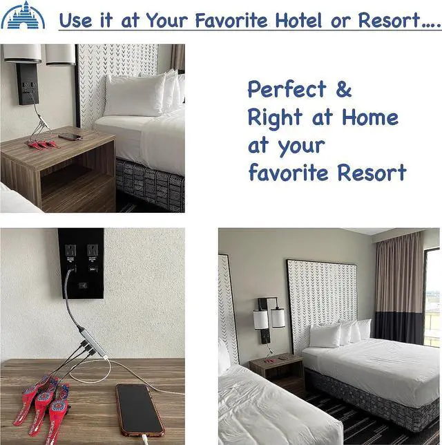 Alt view image 2 of 3 - MultiCharger for MagicBand+, MagicBand +, Magic Band Compatible with FuelRod & Other External Battery. Disneyland Accessories for Trip to Disney World Cruise (USB-A & USB-C, 1-Pack)