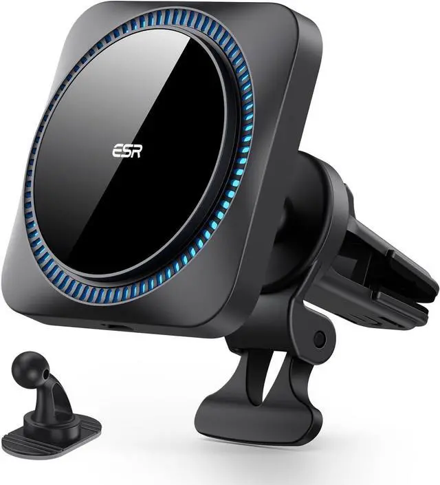 Main image of ESR for MagSafe Car Mount Charger with CryoBoost, Phone Cooling MagSafe Car Charger, Magnetic Wireless Car Charging, Air Vent/Dashboard Car Phone Holder for iPhone 17/16/15/14/13/12,S25, Fast Charging
