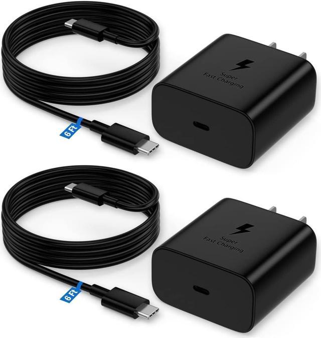 45W Super Fast Wall Charger & USB-C Cable for Samsung Galaxy S23 Plus/S23  Ultra