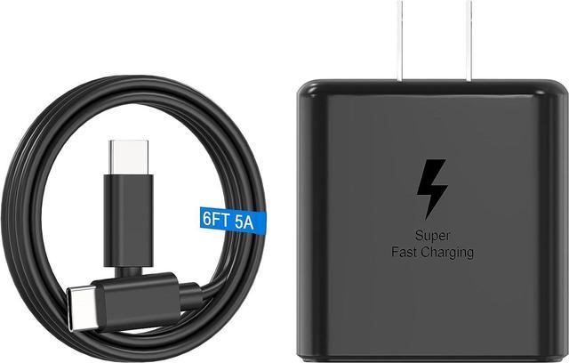  S22 S23 Ultra Charger,2023 New 45W Samsung Super Fast Charger  Type C USB C Wall Charger for Samsung Galaxy S23 Ultra/S23/S23+/S22 Ultra/S22+/S21/S20/Note  20/Note 10+, Galaxy Tab & 6ft C to C