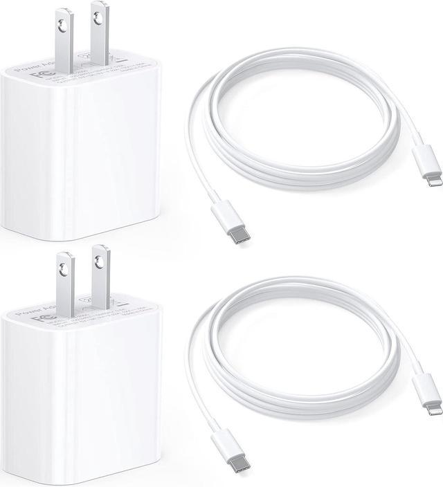 2-PACK Lightning to USB-C Cable for iPhone 14,13,12,11,X,XR Wall Charger +  6 FT Type-C to Lightning Cable, Compatible with iPhone 14 Pro /13 Pro / 12
