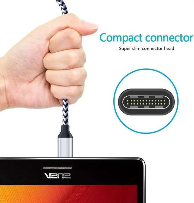 Alt view image 2 of 7 - C Charger Cable Fast Charging 5Pack 6Ft Type USB C Cords Phone Charger for Android Samsung Galaxy S21 S20 Ultra S10E S10 S8 S9 Plus Note 20 10 9 8 A01 A51 A20 A50 A11 LG k51 k92 G8 V60 Moto X4 Z3