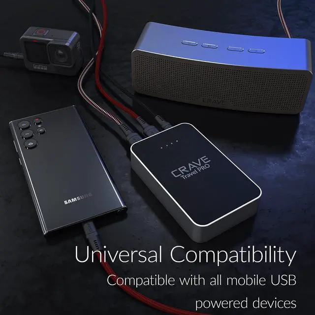 Alt view image 4 of 5 - Crave Travel PRO Power Bank with 13400 mAh [Quick Charge QC 3.0 USB + Type C with PD] Portable Battery Charger