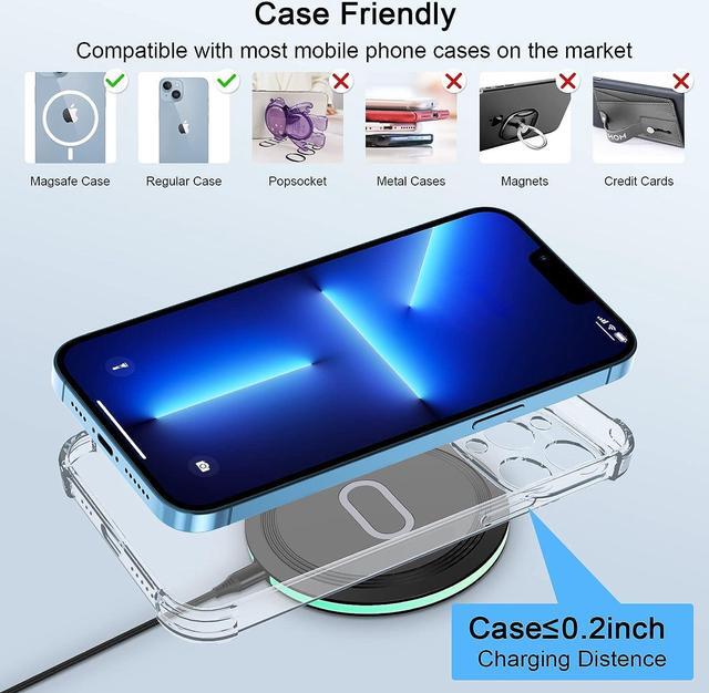 Alt view image 7 of 7 - Wireless Charger Samsung Fast Charging Pad for Samsung Galaxy S25 Ultra/S24 FE/S23 Ultra/S22/S21/Z Flip 6 5,15W Wireless Charging Station Charger Mat and QC Adapter for Google Pixel 9 8a 7a 8 7 Pro