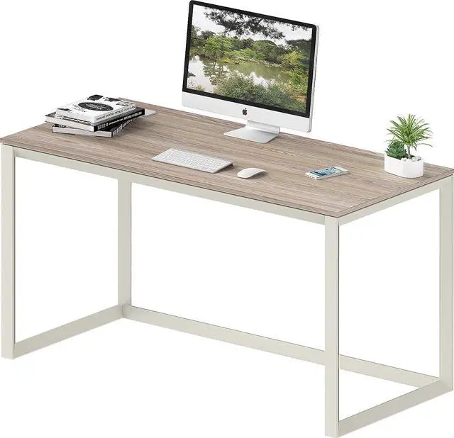 Main image of SHW 48" Triangle-Leg Home Office Computer Desk, Oak