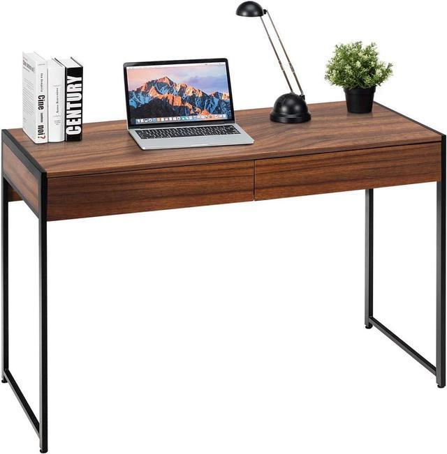 simple home office desk study bedroom