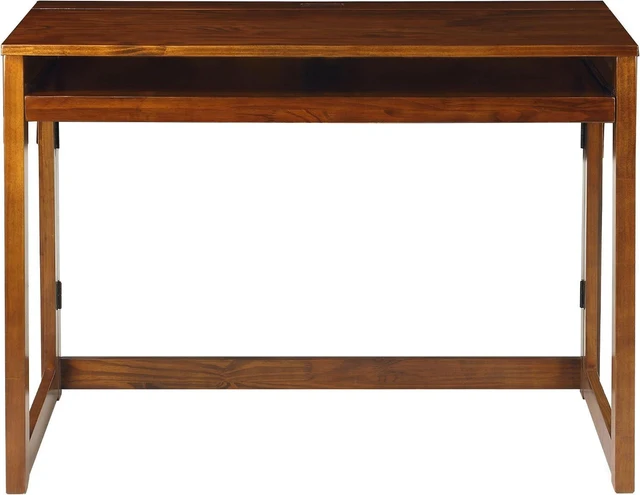 Alt view image 6 of 7 - Casual Home Folding Desk with Pull-Out & USB Ports