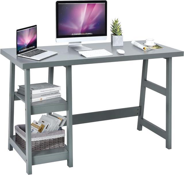 Computer Desk for Small Spaces, Grey