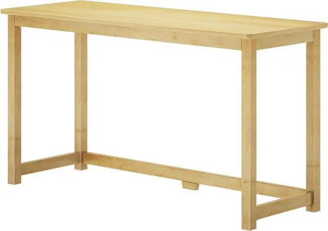 Alt view image 4 of 6 - Plank+Beam Writing Desk, Simple Desk for Bedroom, Home Office Study Desk, 55.25 Inch, Natural