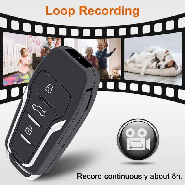 Alt view image 4 of 7 - 128GB Hidden Video Camera,1080P Portable Spy Camera Mini Covert Nanny Video Surveillance Camera with Motion Detection for Home, Office