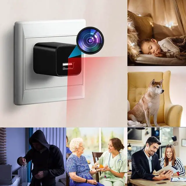 Alt view image 5 of 6 - Hidden Camera - Spy Camera - Spy Camera Charger - USB Charger Camera  Best Mini Spy Camera  Secret Camera  Nanny Cam  USB Spy Camera - Small Cameras for Spying  Surveillance Camera 1080P Full HD