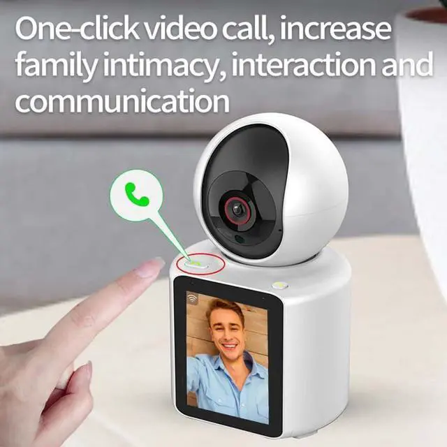 Alt view image 4 of 6 - Two-Way Video Camera 2.8-inch Screen,Pet Camera,Dog Camera,Indoor Home Nanny Camera,Baby/Elder/Nanny/Dog/Pet Camera with Phone App(Im Cam),360°Smart Security Camera,1080p HD