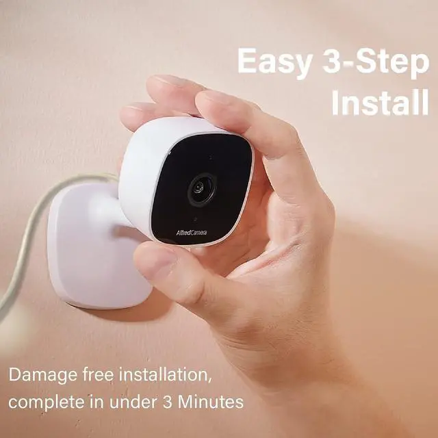 Alt view image 4 of 6 - AlfredCam Indoor WiFi Security Camera, FullHD 1080P, 2.4G/WiFi, Continuous Recording, Motion Detection, Night Vision, Baby Monitor/Pet/Nanny Cam, App Powered (70M+ downloads)