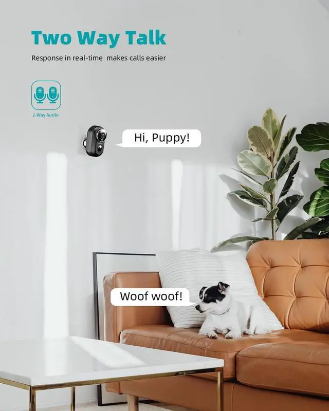 Alt view image 5 of 7 - ZUMIMALL Security Cameras Wireless Outdoor, 2 Packs, 2K Cameras for Home Security, Outdoor/Indoor Camera Battery Powered, 2.4G WiFi, Magnetic Mount,3MP Color Night Vision/Siren/PIR/AI/Cloud/Alexa