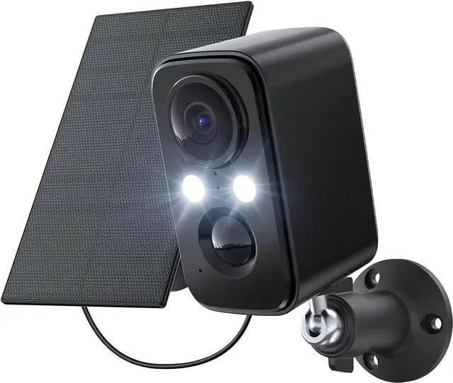 Main image of Security Cameras Wireless Outdoor: Cameras for Home Security WiFi Camera with Solar Panel Battery Powered Surveillance System Kit Motion Sensor Alarm Floodlight Night Vision IP66 Waterproof