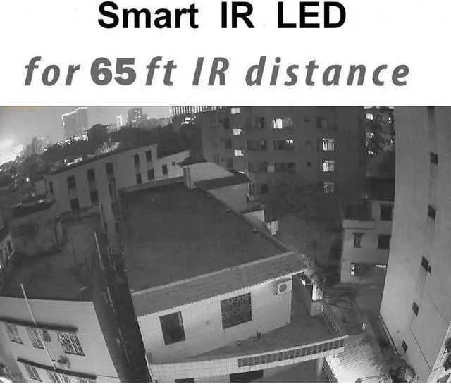 Alt view image 2 of 6 - 5MP Analog Coax Dome TVI CVI CCTV Surveillance Security Camera, 2.8mm 100° Wide Viewing Angle, 65ft IR Night Vision, Outdoor, Full Metal Housing, ONLY Compatible with 4MP, 5MP and 8MP DVR