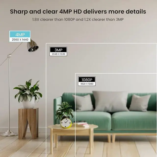 Alt view image 2 of 7 - Tenda Cameras for Home Security, 2.5K Indoor Camera WiFi Camera, 360° Pan Tilt WiFi Camera with Phone APP, 2-Way Audio, Night Vision, Smart Tracking, Human Detection, Cloud Storage (CP7)