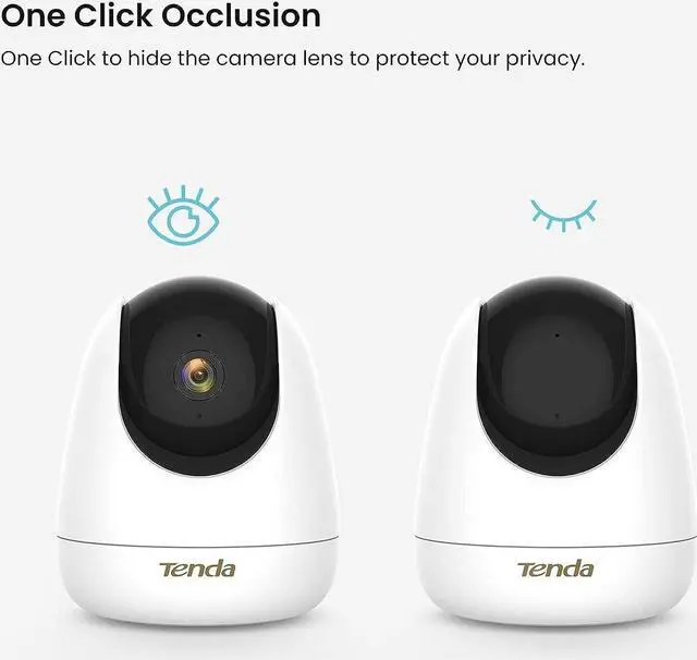 Alt view image 6 of 7 - Tenda Cameras for Home Security, 2.5K Indoor Camera WiFi Camera, 360° Pan Tilt WiFi Camera with Phone APP, 2-Way Audio, Night Vision, Smart Tracking, Human Detection, Cloud Storage (CP7)