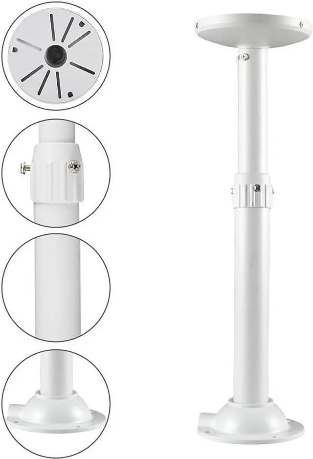 Alt view image 5 of 7 - Security Camera Mount Bracket, Dome Camera Mount Universal Camera Wall Mounting Bracket for CCTV Security Camera/IP Camera, I Type (15.7-23.6 inch)