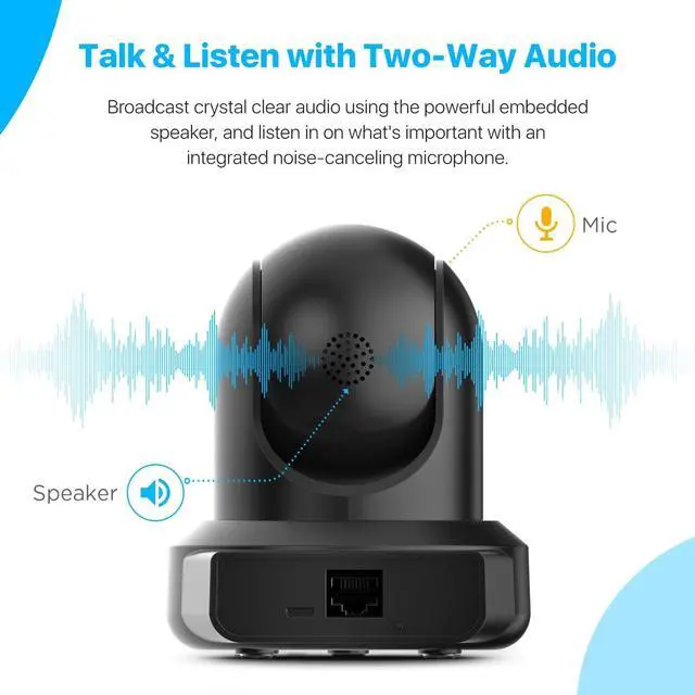Alt view image 5 of 7 - Amcrest 2-Pack 1080p WiFi Camera Indoor, 2MP Pan/Tilt Home Security Camera, Auto-Tracking, Motion & Audio Detection, Enhanced Browser Compatibility, H.265, Two-Way Talk 2PACK-IP2M-841B-V3 (Black)