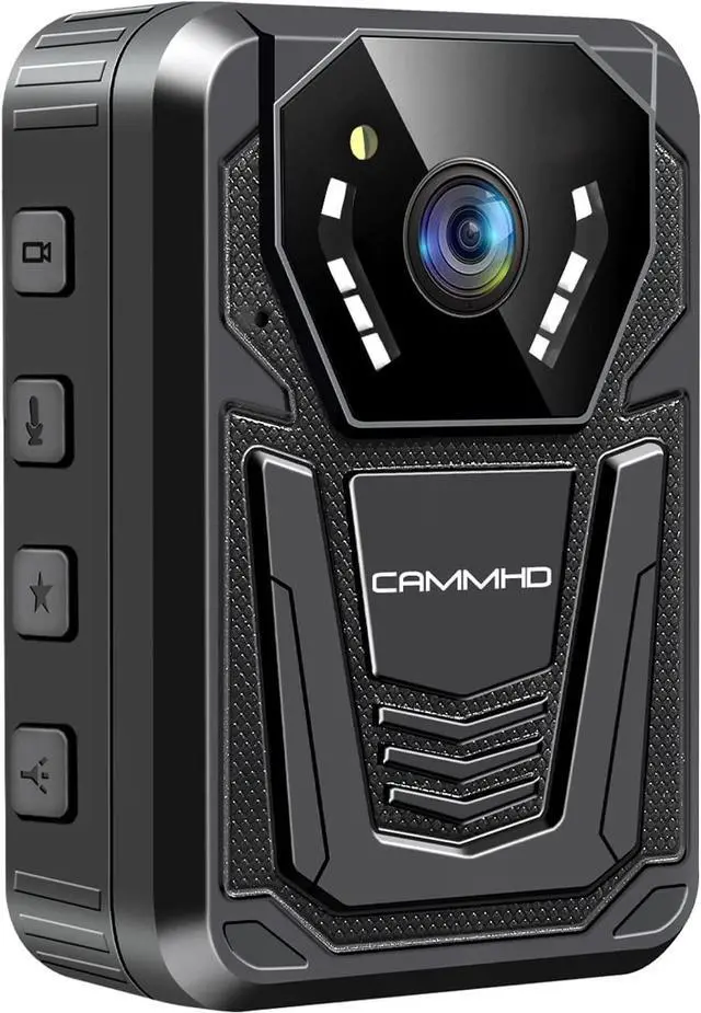 Main image of CAMMHD F6-64GB 4K Body Camera, 3400mAh Battery Work 12-14Hours,Waterproof IP 68 Body Cameras with Audio and Video Recording H.265 Video Code Police Body Cam for Law Enforcement