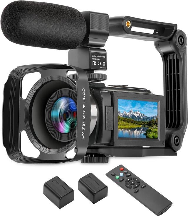 WZX 4K Video Camera Camcorder, Ultra HD WiFi 60FPS 48MP 16X