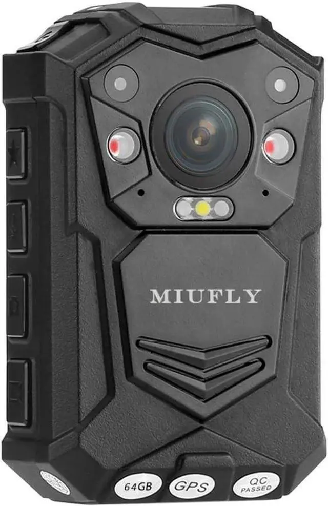 Main image of 1296P HD Police Body Camera with 2 Inch Display, Night Vision, Built in 32G Memory and GPS for Security