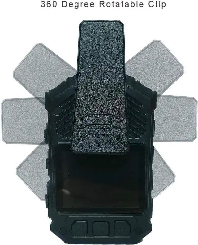 Alt view image 4 of 7 - 1296P HD Police Body Camera with 2 Inch Display, Night Vision, Built in 32G Memory and GPS for Security