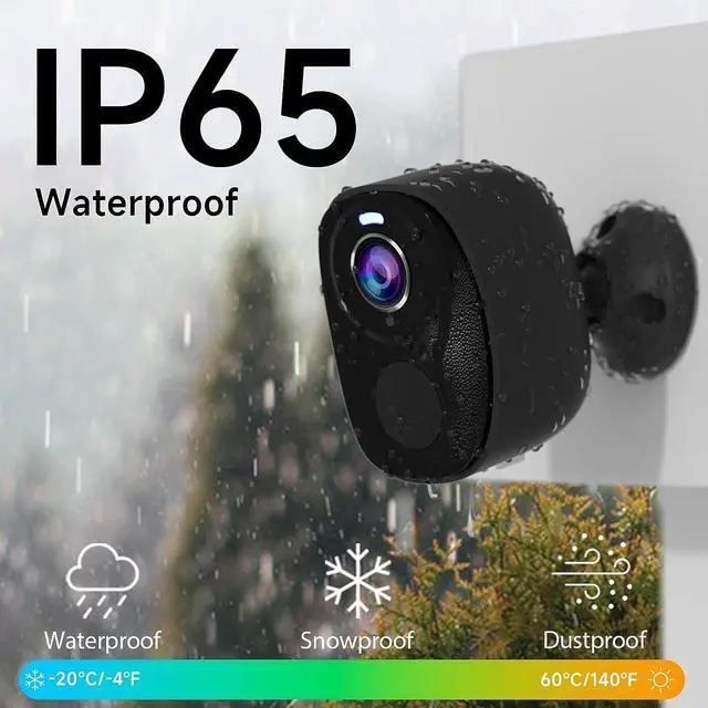 Alt view image 5 of 6 - Gadpiparty Security Cameras Wireless Outdoor, 2K Battery Powered Camera for Home Security with IP65, SD/ Free Cloud Storage, No Monthly Fee, AI Motion Detection, Color Night Vision, 2-Way Audio (BW4-