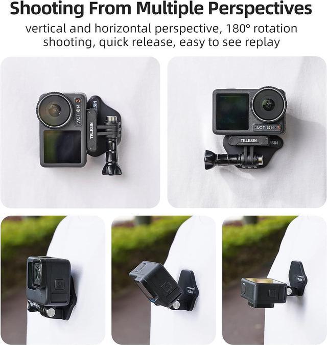 Alt view image 5 of 6 - 360° Magnetic Chest Mount + Neck Strap Necklace Lanyard, Magnet Body Mounts POV Selfie Holder Attach Accessories for GoPro Max Hero 12 11 10 9 Insta360 X3 Ace Pro DJI Action 4 Osmo Pocket 3