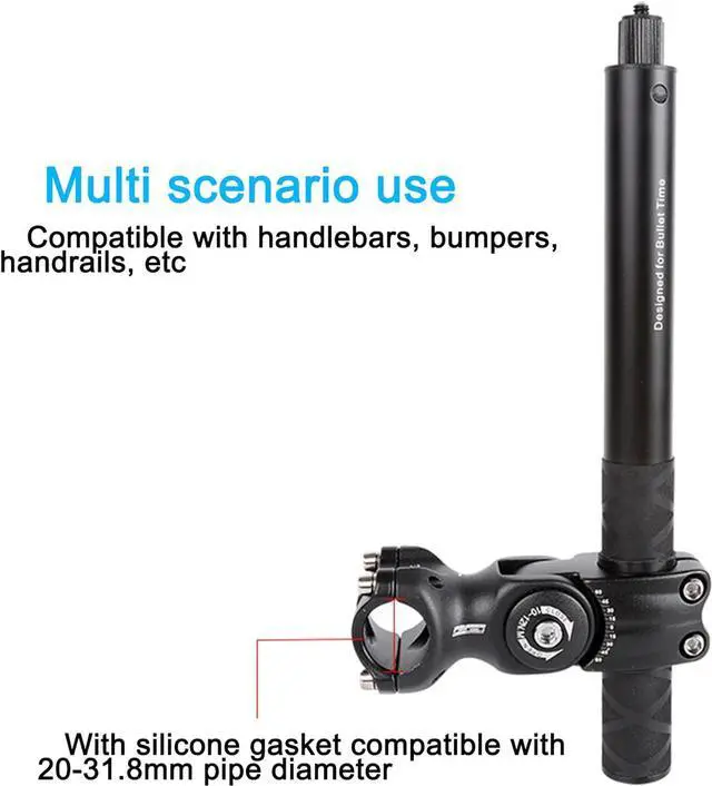 Alt view image 2 of 7 - Third Person Perspective Handlebar Mount +114CM Invisible Selfie Stick for Bike Motorcycle Ride Tracking Shooting for Insta360 ONE X4,X3,X2,X,RS,R 360 Camera