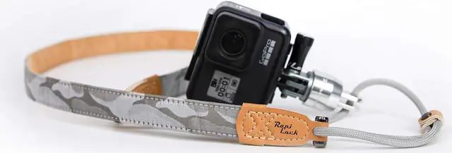 Alt view image 2 of 6 - Leash Quick Release Neck Strap (Silver) for GoPro Hero 9 8 7 6 5 4 3+ 3 2 1 Mounting Way Devices Such as Sony/Gamin/SJ4000/DJI/osmo Pocket. Includes 1 Adapter, 1 Buckle (Black), and 1 Strap.